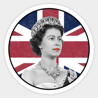 Queen Elizabeth Sticker